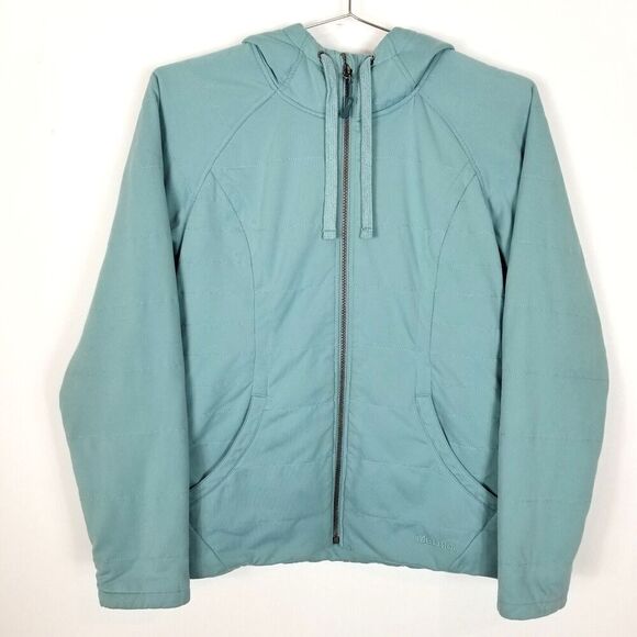 Marmot Women's Light Blue Corey Hoody Jacket Size M Light Blue Insulated - Picture 1 of 6